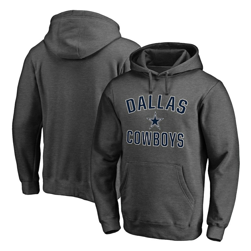 Dallas Cowboys Victory Arch Team Fitted Pullover Hoodie Charcoal | NFL