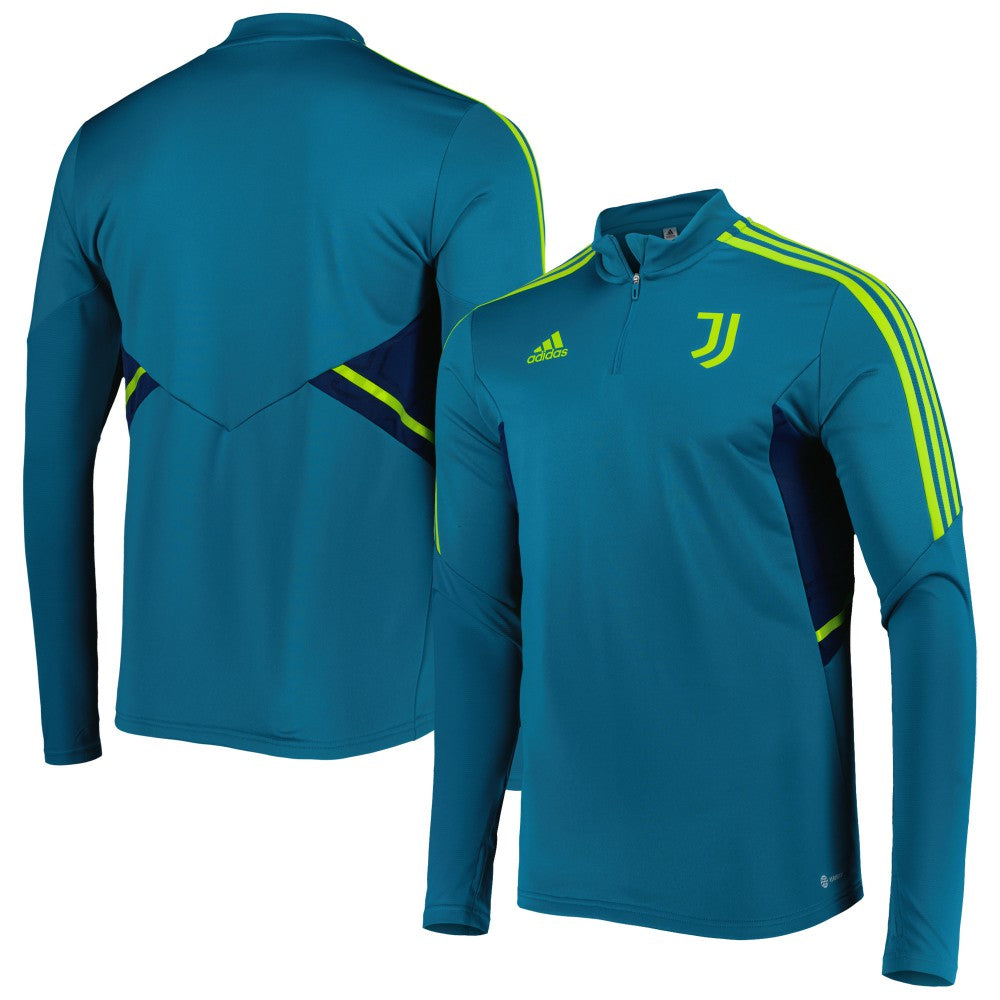 Juventus Team Training AEROREADY Quarter-Zip Top Teal | Adidas Online