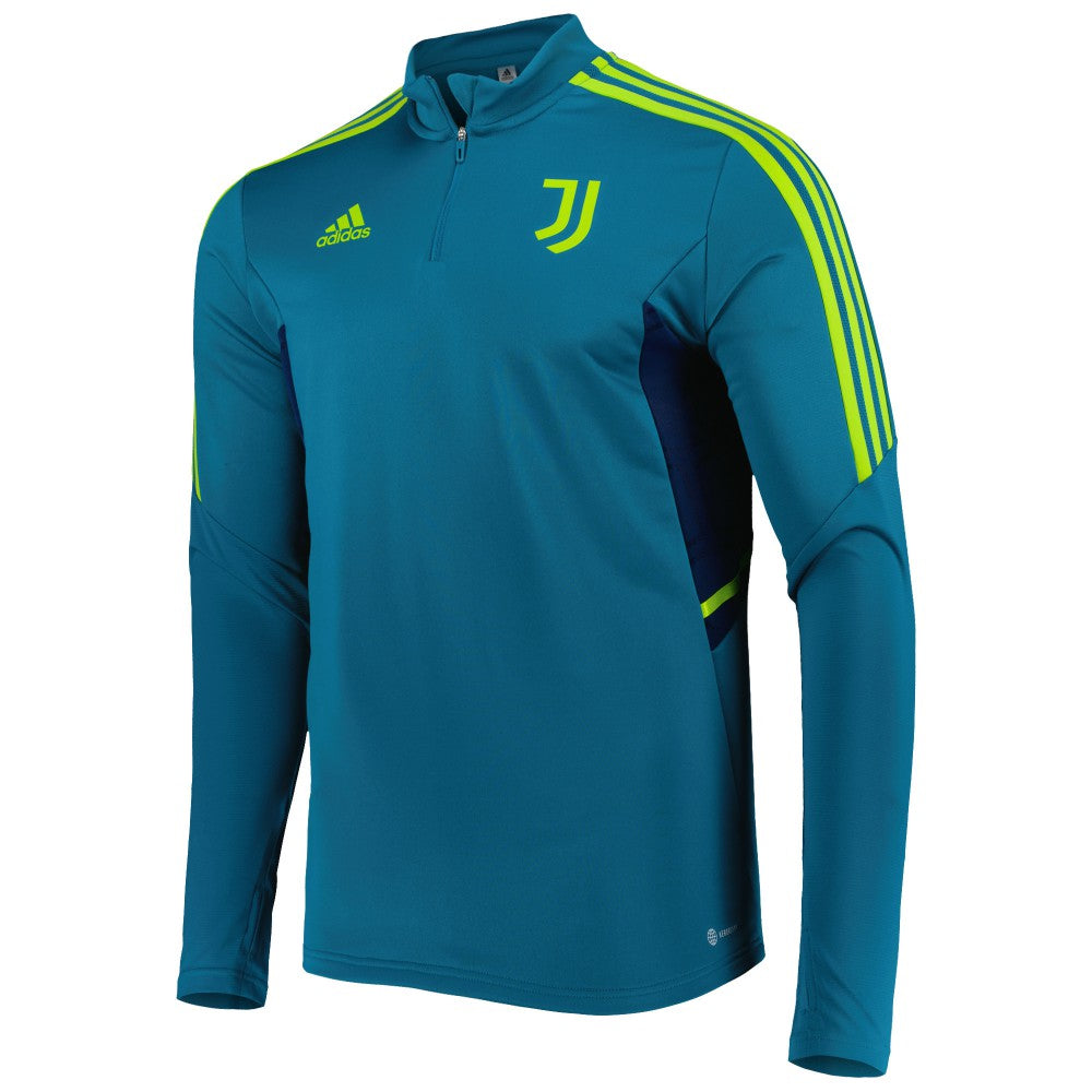 Juventus Team Training AEROREADY Quarter-Zip Top Teal | Adidas Online