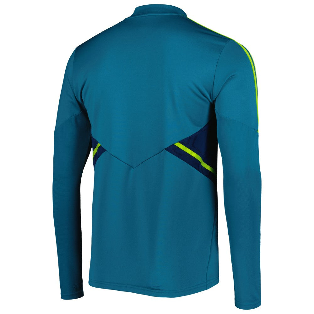 Juventus Team Training AEROREADY Quarter-Zip Top Teal | Adidas Online