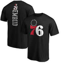 Joel Embiid Philadelphia 76ers Playmaker Name & Number T-Shirt Black - NBA