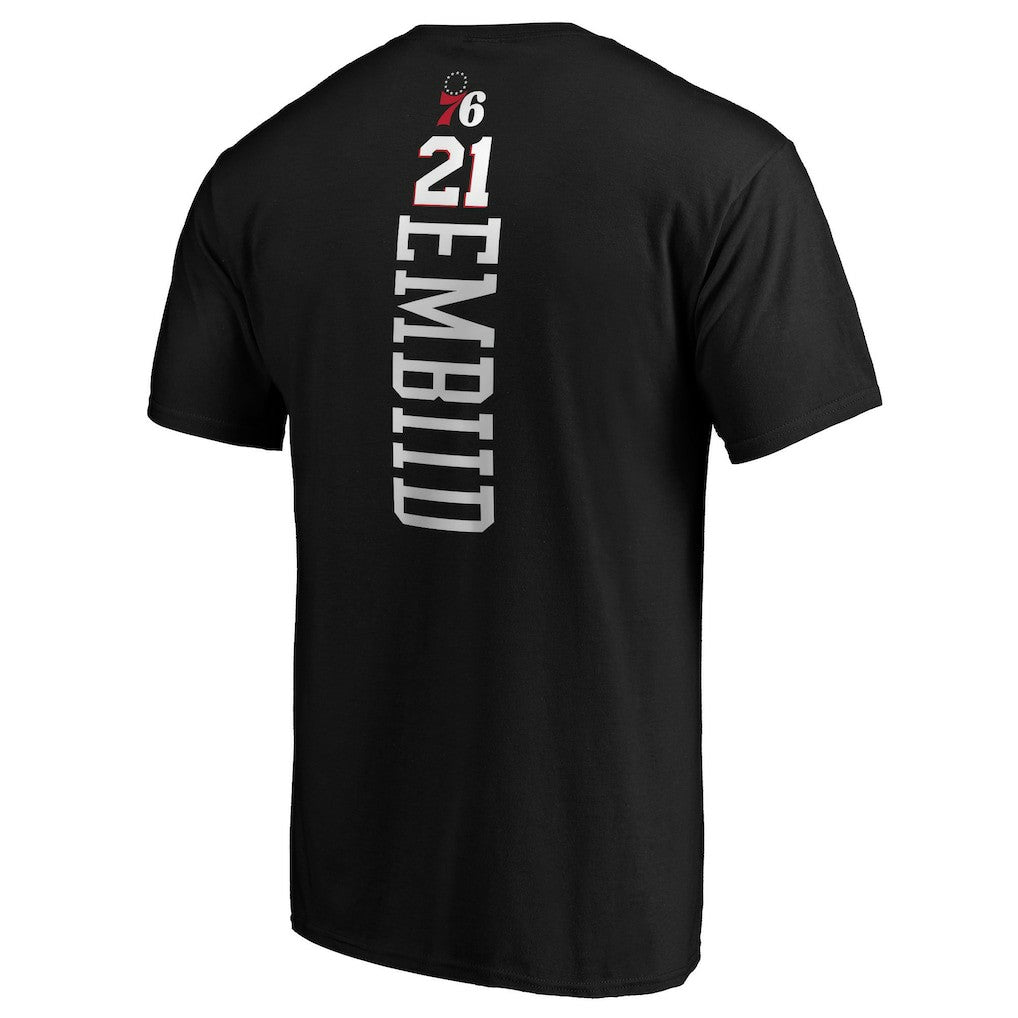 Joel Embiid Philadelphia 76ers Playmaker Name & Number T-Shirt Black - NBA