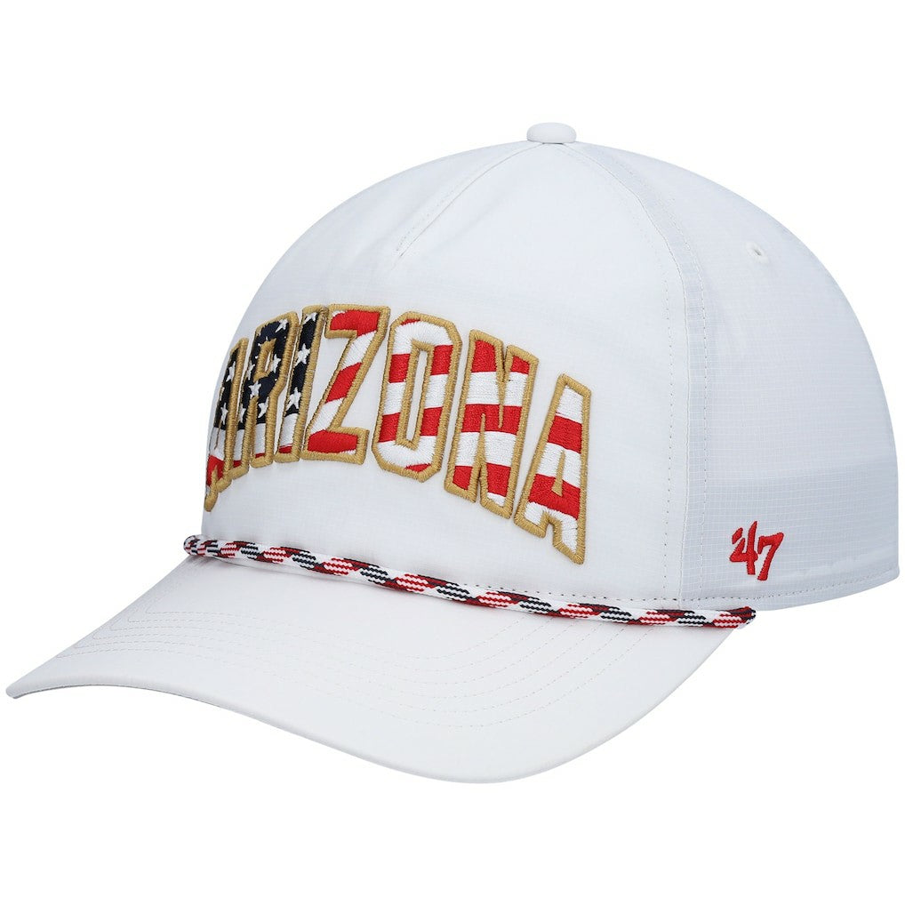 Arizona Cardinals '47 Hitch Stars and Stripes Trucker Adjustable Hat White | 47 brand