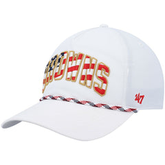 Cleveland Browns '47 Hitch Stars and Stripes Trucker Adjustable Hat White | 47 brand