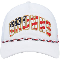Cleveland Browns '47 Hitch Stars and Stripes Trucker Adjustable Hat White | 47 brand