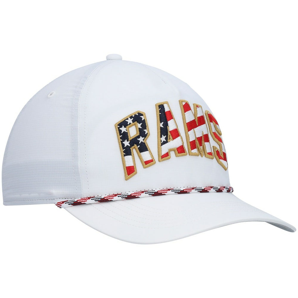 Los Angeles Rams '47 Hitch Stars and Stripes Trucker Adjustable Hat White | 47 brand