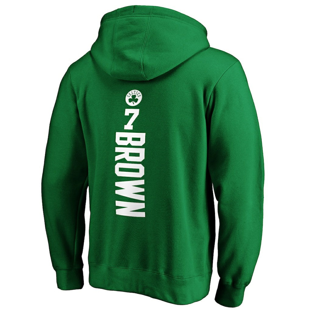 Jaylen Brown Boston Celtics Playmaker Name & Number Pullover Hoodie Kelly Green - NBA
