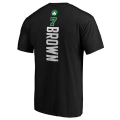 Jaylen Brown Boston Celtics Playmaker Name & Number T-Shirt Black - NBA