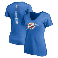 Shai Gilgeous-Alexander Oklahoma City Thunder Women's Playmaker Name & Number V-Neck T-Shirt Blue - NBA
