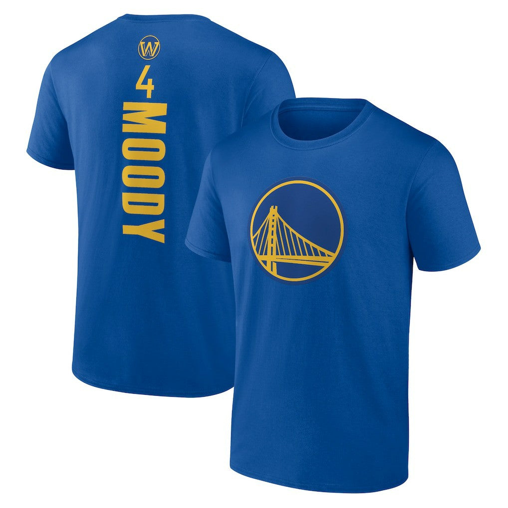 Moses Moody Golden State Warriors Playmaker Name & Number T-Shirt Royal - NBA