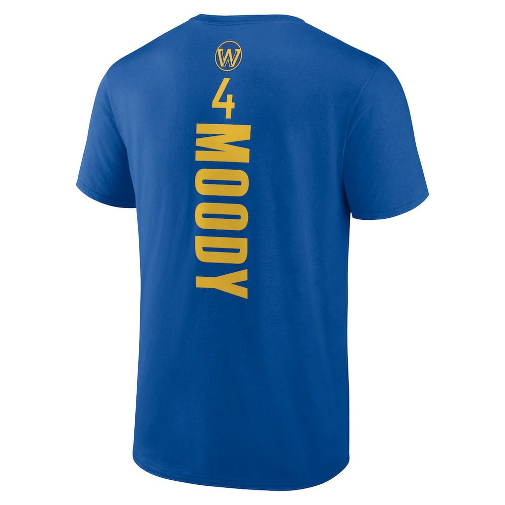Moses Moody Golden State Warriors Playmaker Name & Number T-Shirt Royal - NBA