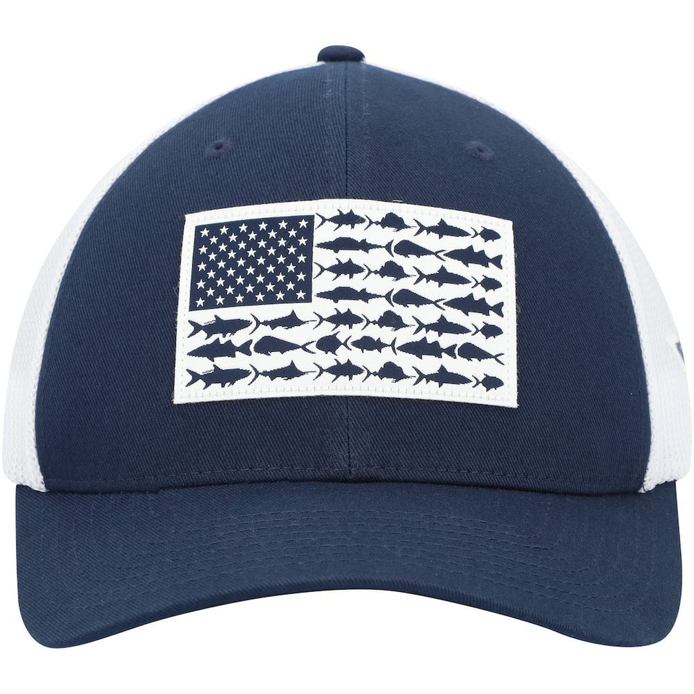 Dallas Cowboys Mesh Fish Flag Flex Hat Navy/White | Columbia