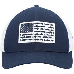 Dallas Cowboys Mesh Fish Flag Flex Hat Navy/White | Columbia