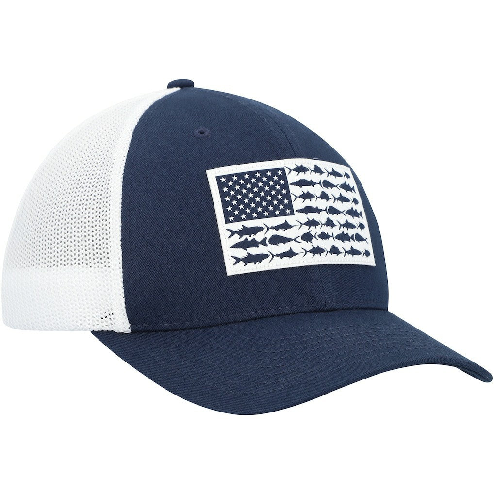 Dallas Cowboys Mesh Fish Flag Flex Hat Navy/White | Columbia