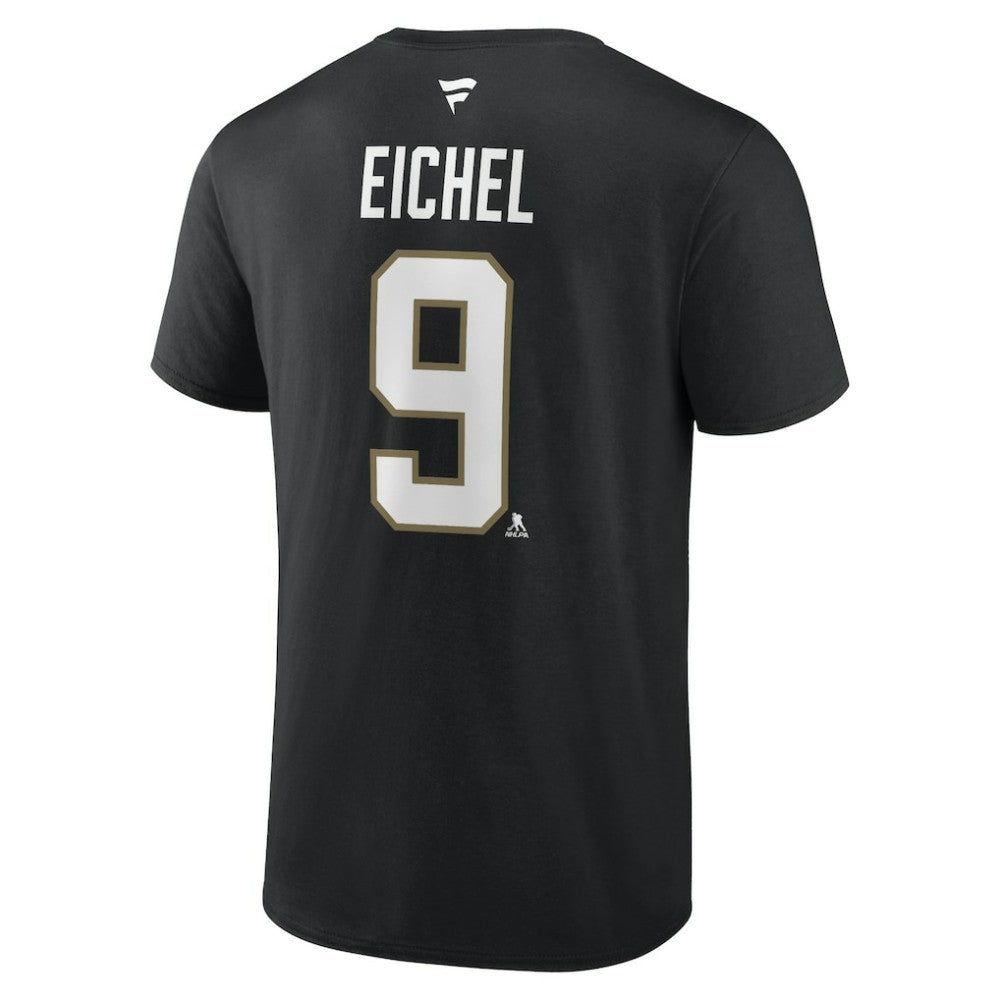 Jack Eichel Vegas Golden Knights Fanatics Authentic Stack Name & Number T-Shirt - Black - NHL