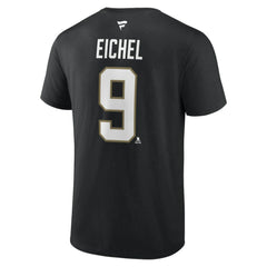 Jack Eichel Vegas Golden Knights Fanatics Authentic Stack Name & Number T-Shirt - Black - NHL