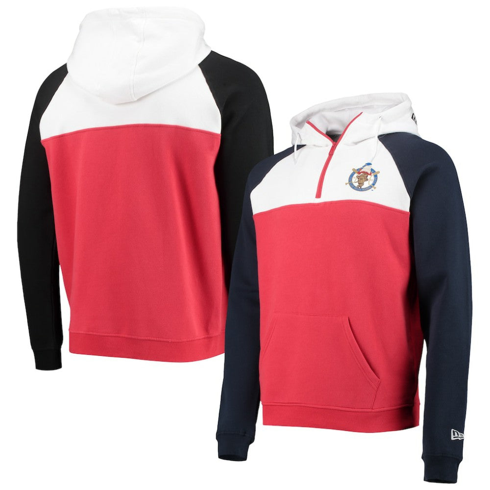 Washington Nationals New Era Cooperstown Collection Quarter-Zip Hoodie Jacket - MLB