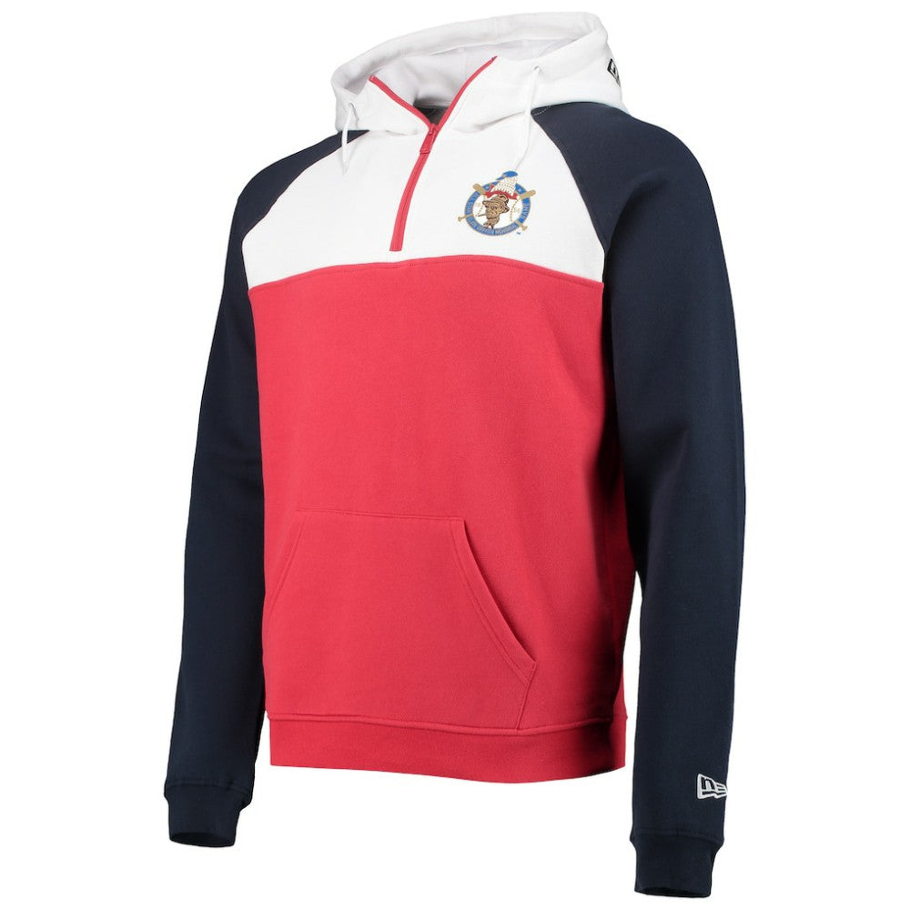 Washington Nationals New Era Cooperstown Collection Quarter-Zip Hoodie Jacket - MLB