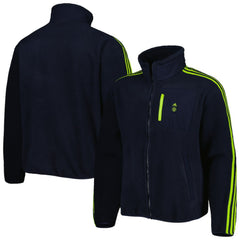 Manchester United Lifestyler Fleece Full-Zip Jacket Navy | Adidas