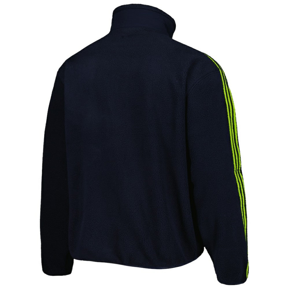 Manchester United Lifestyler Fleece Full-Zip Jacket Navy | Adidas