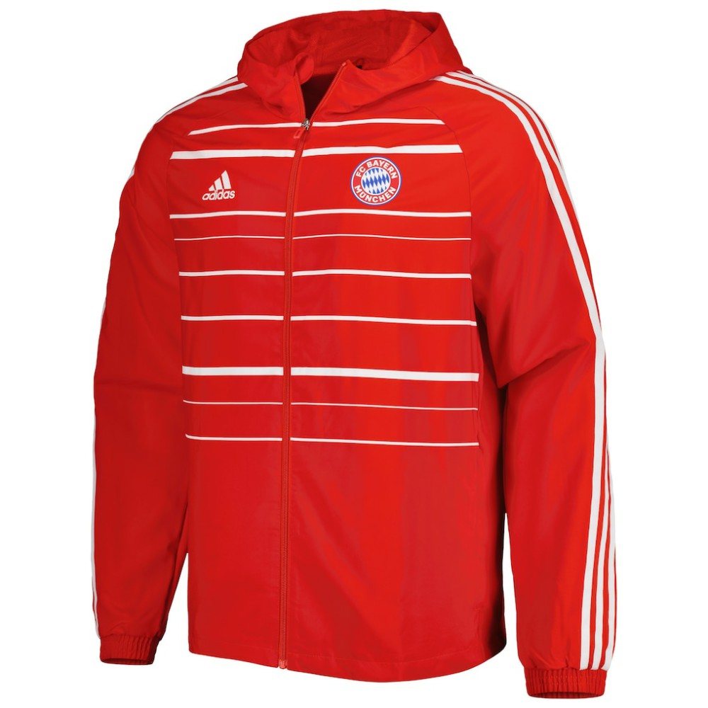 Bayern Munich DNA Raglan Full-Zip Hoodie Windbreaker Jacket Red | Adidas cheap