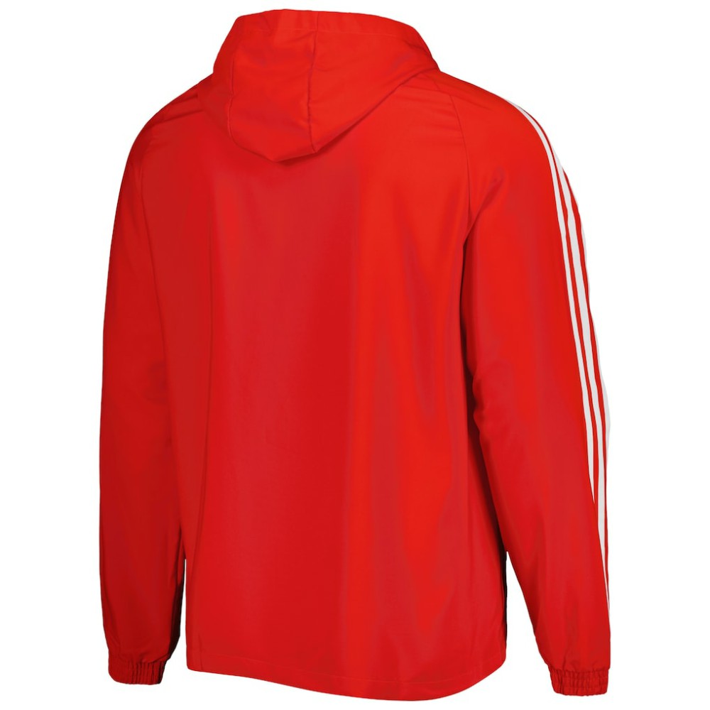 Bayern Munich DNA Raglan Full-Zip Hoodie Windbreaker Jacket Red | Adidas cheap