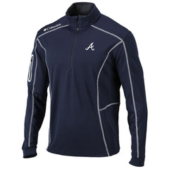 Atlanta Braves Columbia Shotgun Omni-Wick Quarter-Zip Pullover Jacket - MLB