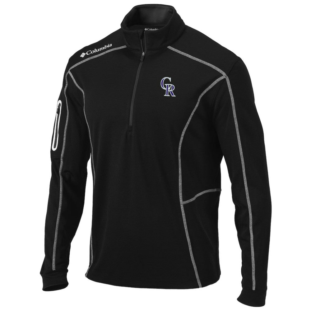 Colorado Rockies Columbia Shotgun Omni-Wick Quarter-Zip Pullover Jacket - MLB
