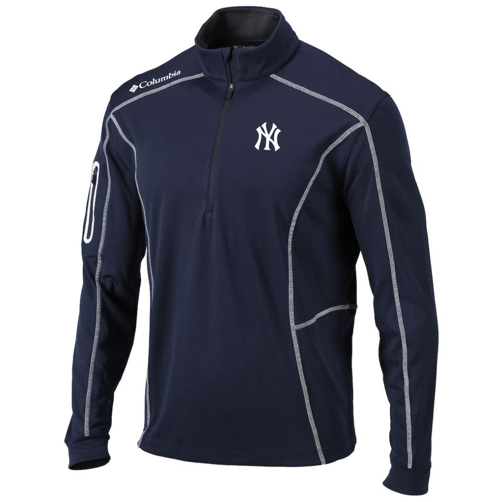 New York Yankees Columbia Shotgun Omni-Wick Quarter-Zip Pullover Jacket - MLB
