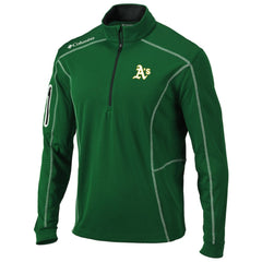 Athletics Columbia Shotgun Omni-Wick Quarter-Zip Pullover Jacket - MLB