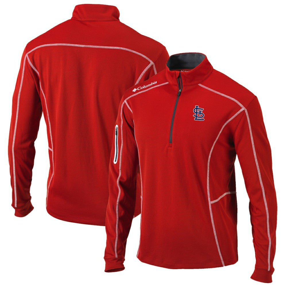 St. Louis Cardinals Columbia Shotgun Omni-Wick Quarter-Zip Pullover Jacket - MLB