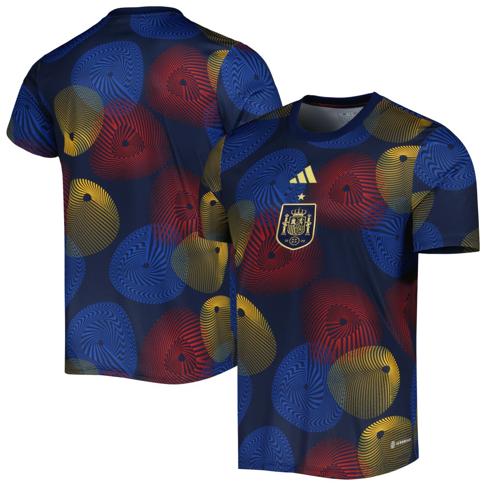 Spain National Team 2022 AEROREADY Pre-Match Top Navy | Adidas discount