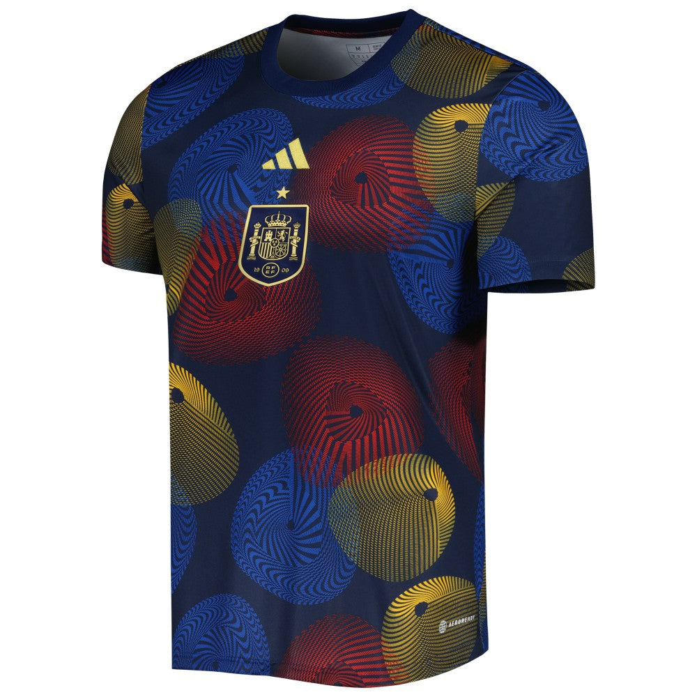 Spain National Team 2022 AEROREADY Pre-Match Top Navy | Adidas discount