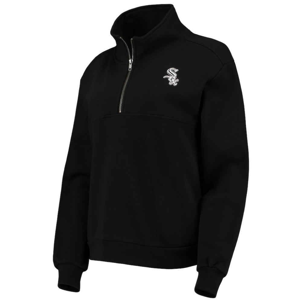 Chicago White Sox The Wild Collective Women's Two-Hit Quarter-Zip Pullover Top - MLB