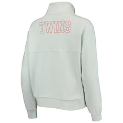 Minnesota Twins The Wild Collective Women's Two-Hit Quarter-Zip Pullover Top - MLB