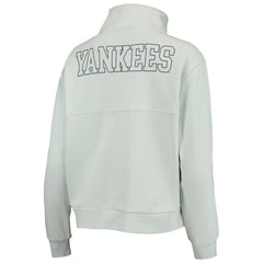 New York Yankees The Wild Collective Women's Two-Hit Quarter-Zip Pullover Top - MLB