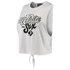 Chicago White Sox The Wild Collective Women's Open Back Twist-Tie Tank Top - MLB
