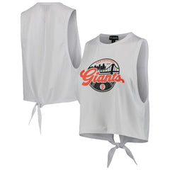San Francisco Giants The Wild Collective Women's Open Back Twist-Tie Tank Top - MLB