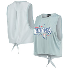 Texas Rangers The Wild Collective Women's Open Back Twist-Tie Tank Top - MLB