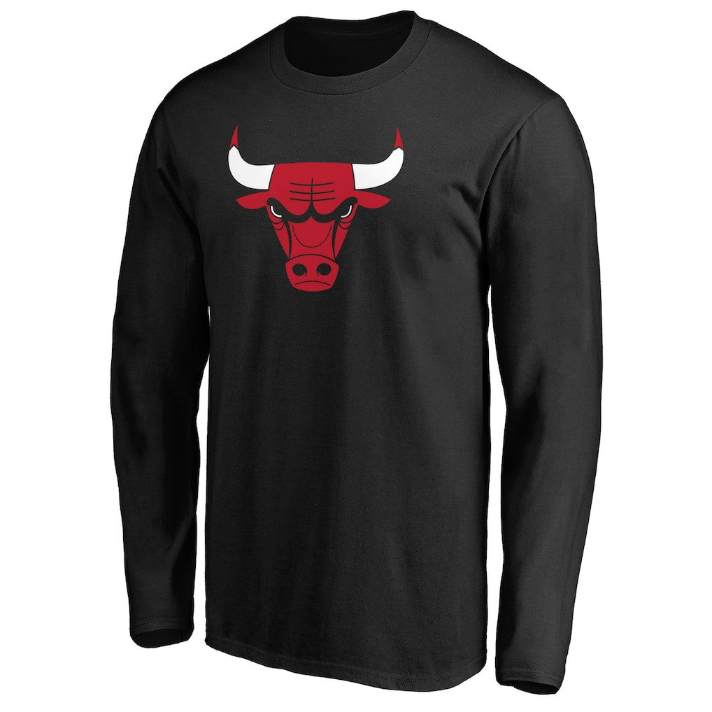 Chicago Bulls Primary Team Logo Long Sleeve T-Shirt Black - NBA