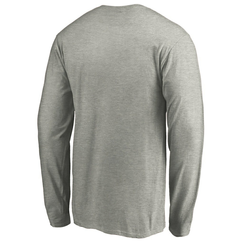 Chicago Bulls Alternate Team Logo Long Sleeve T-Shirt Heathered Gray - NBA