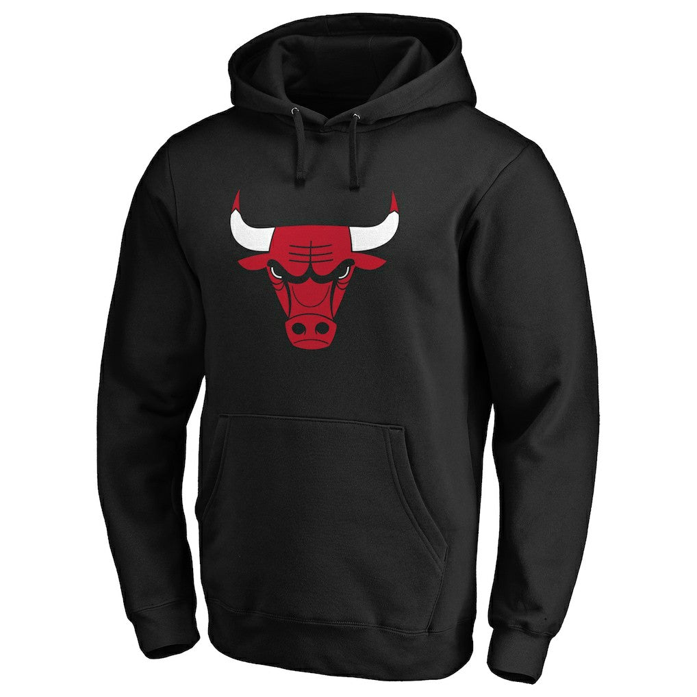Chicago Bulls Primary Mascot Logo Pullover Hoodie Black - NBA