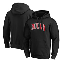 Chicago Bulls Wordmark Alternate Pullover Hoodie Black - NBA