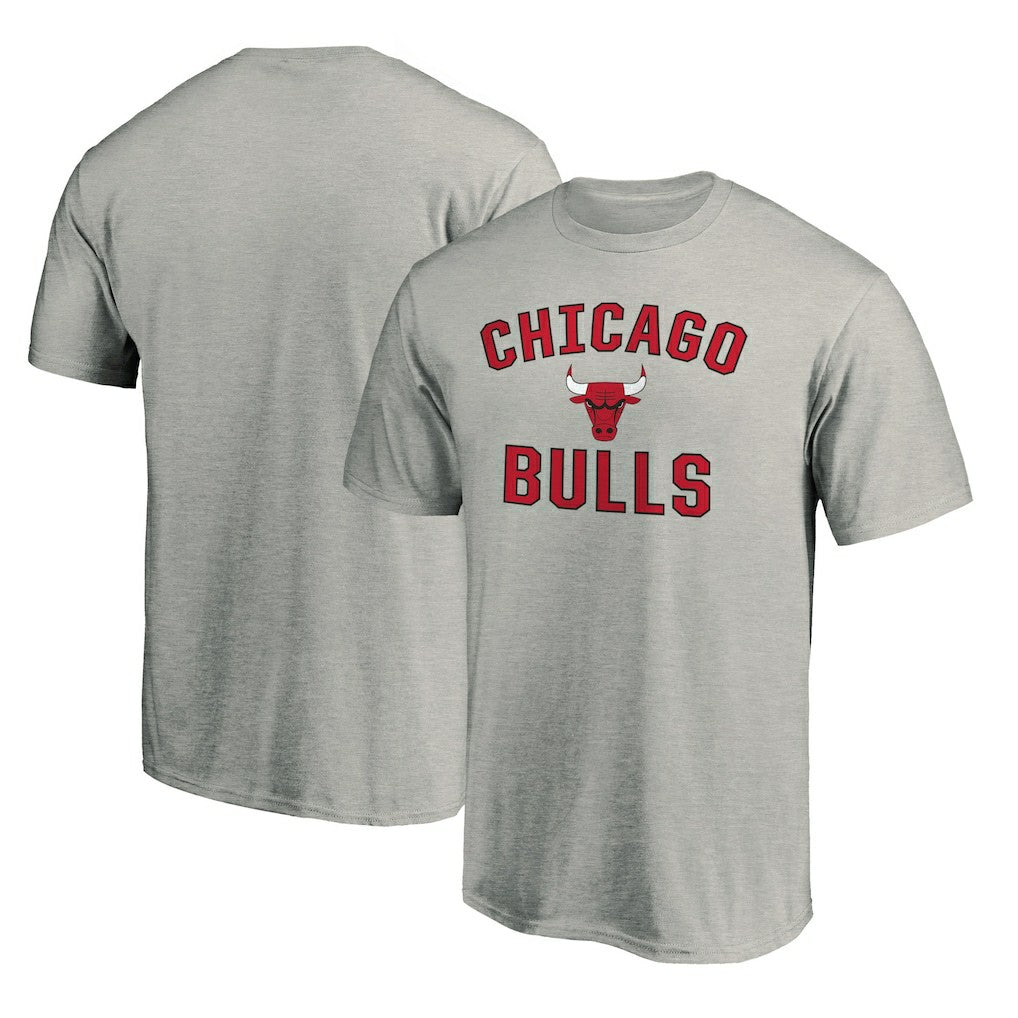Chicago Bulls Victory Arch T-Shirt Heathered Gray - NBA