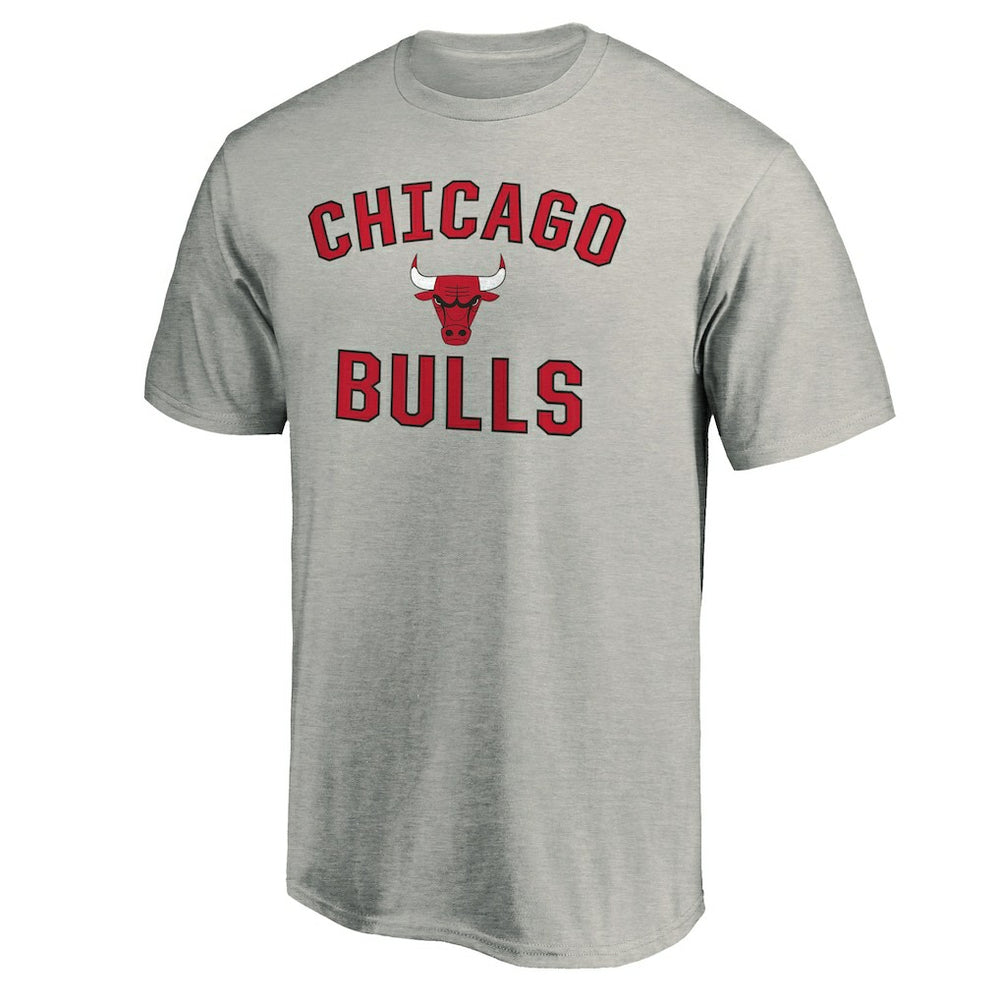 Chicago Bulls Victory Arch T-Shirt Heathered Gray - NBA
