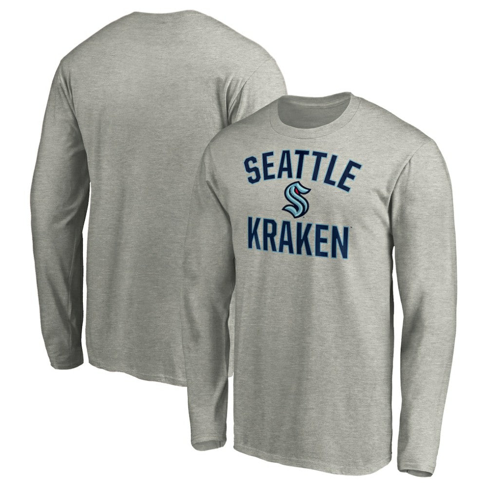 Seattle Kraken Victory Arch Long Sleeve T-Shirt - Heathered Gray - NHL