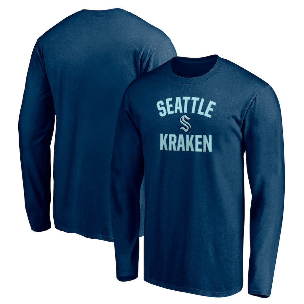 Seattle Kraken Victory Arch Long Sleeve T-Shirt - Deep Sea Blue - NHL