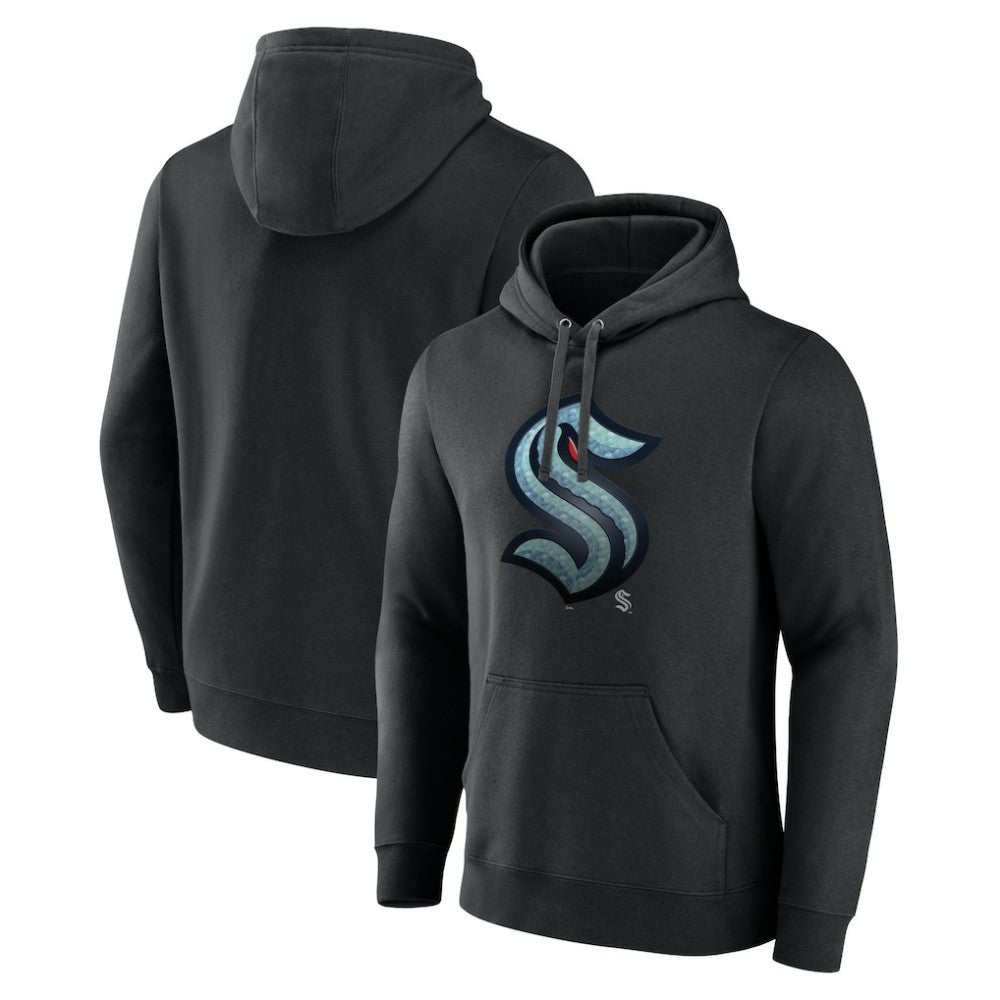 Seattle Kraken Midnight Mascot Pullover Hoodie - Black - NHL