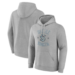 Seattle Kraken Heritage Pullover Hoodie - Heathered Gray - NHL