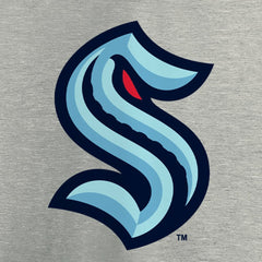 Seattle Kraken Primary Logo T-Shirt - Heathered Gray - NHL
